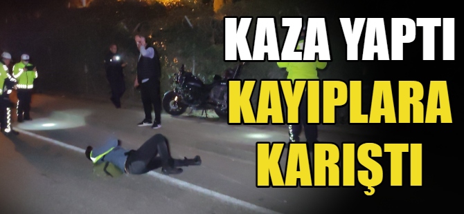 Kaza yapan sürücü kayıplara karıştı