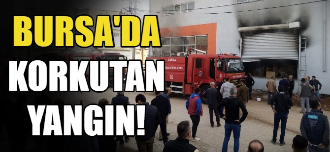 Mobilya fabrikasında korkutan yangın