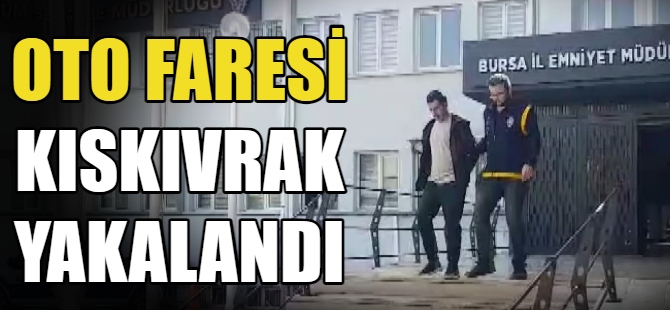 Oto faresi kıskıvrak yakalandı