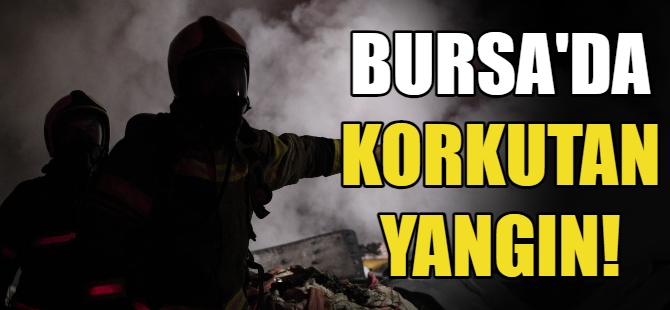 Bursa'da korkutan yangın