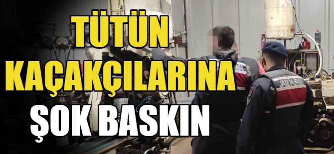 Kaçak sigara fabrikasına operasyon