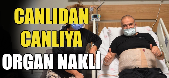 Canlıdan canlıya organ nakli yapıldı