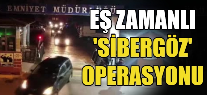 3 İlde "Sibergöz" operasyonu