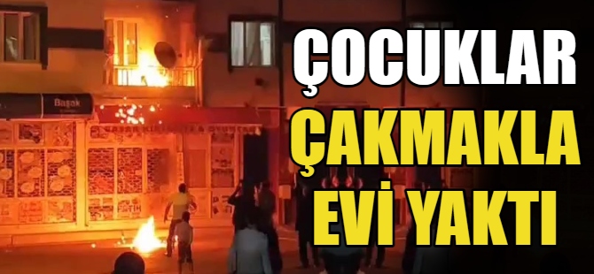 Çocukların oyunu yangın çıkardı