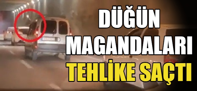 Düğün magandaları tehlike saçtı