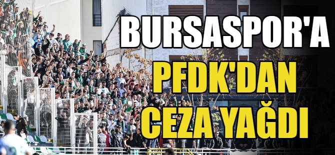 Bursaspor’a PFDK’dan ceza yağdı