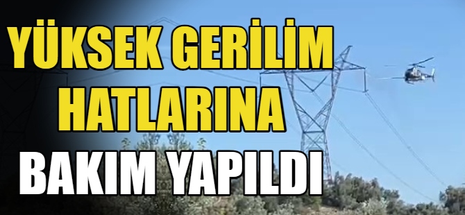 Yüksek gerilim hatlarına bakım yapıldı