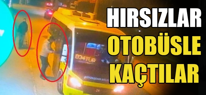 Mücevher çalıp otobüsle kaçtılar