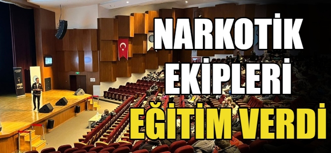 Narkotik polisi eğitim verdi