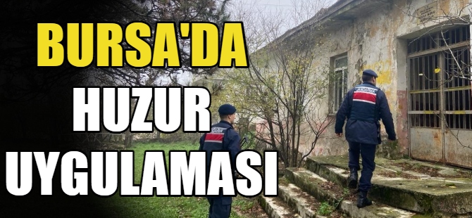 Bursa'da Huzurlu Sokaklar uygulaması