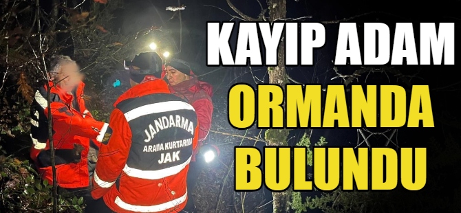 Kayıp adamı JAK timleri buldu