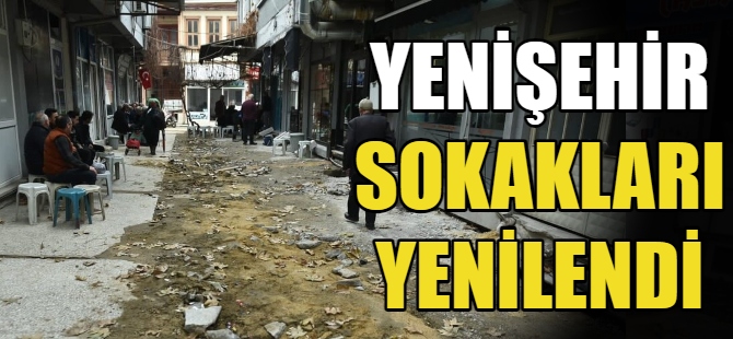 Yenişehir sokakları yenilendi