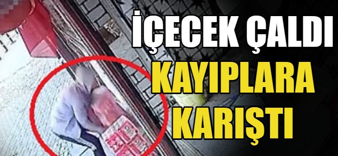 İçecek hırsızı kamerada