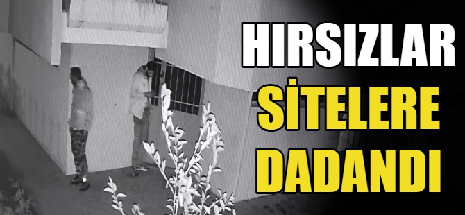 Hırsızlar sitelere dadandı