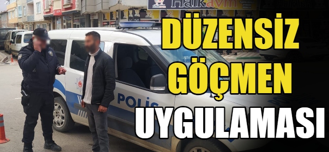 Bursa'da düzensiz göçmen uygulaması