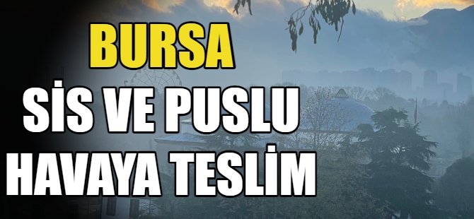 Bursa sis ve puslu havaya teslim