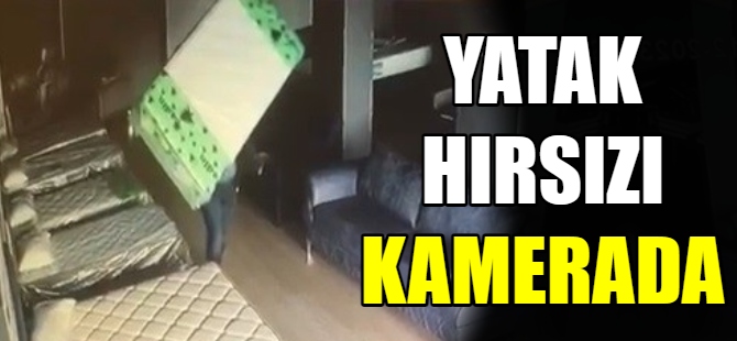 Yatak hırsızı kamerada