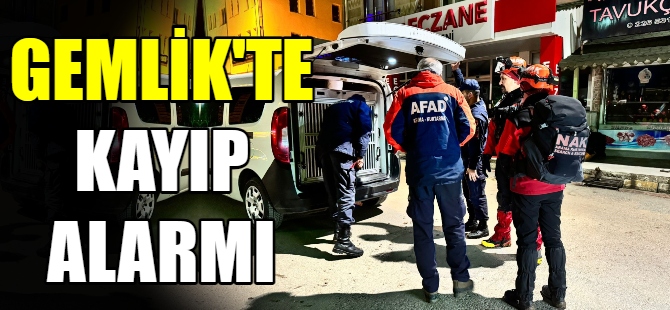 Gemlik'te kayıp alarmı