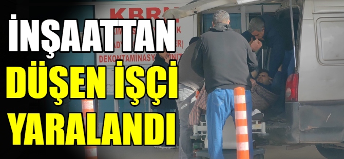 İnşaat işçisi 2. kattan düştü