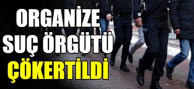 Organize suç örgütü çökertildi