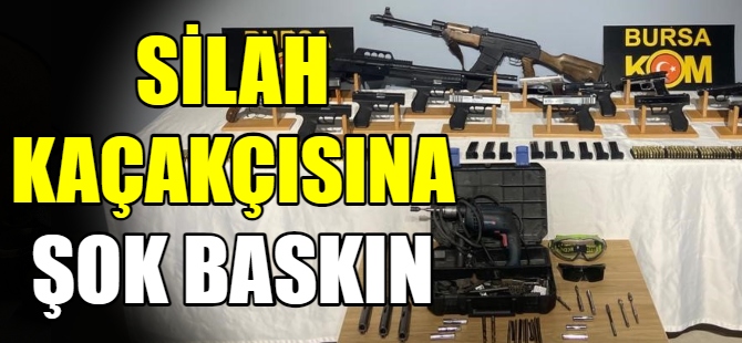 Silah kaçakçılarına baskın