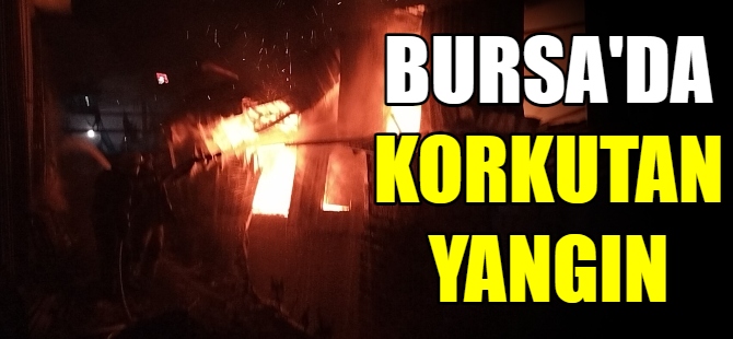 Bursa'da korkutan yangın