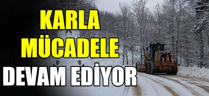 Karla mücadele devam ediyor