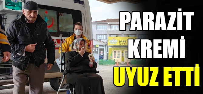 Parazit kremini vücutlarına sürdüler