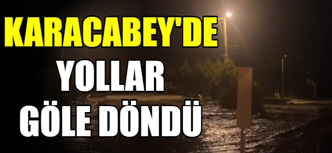 Su borusu patladı, yollar göle döndü