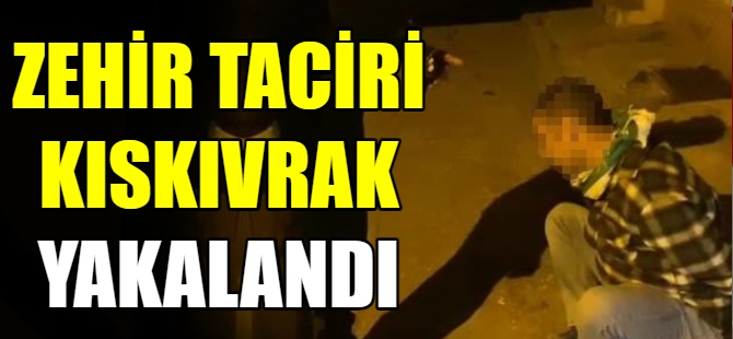 Zehir taciri kıskıvrak yakalandı