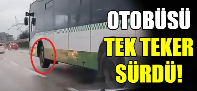 Halk otobüsü tek teker ilerledi