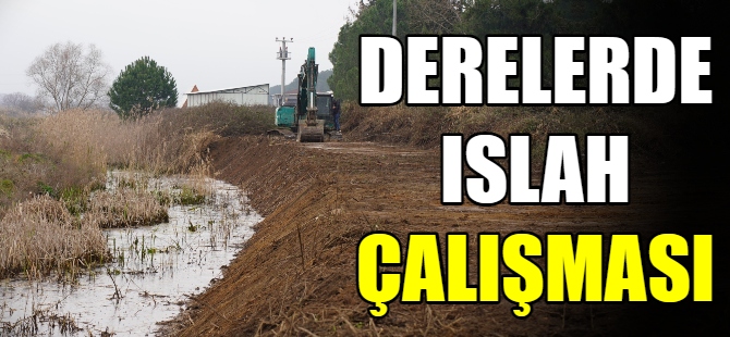 Derelerde ıslah çalışması