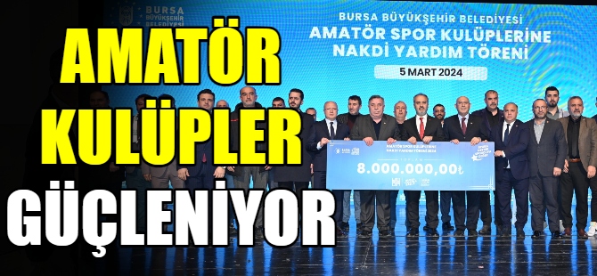 Büyükşehirden amatör kulüplere destek