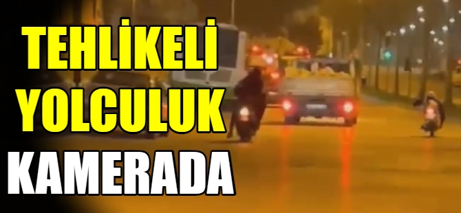 Bursa'da tehlikeli yolculuk