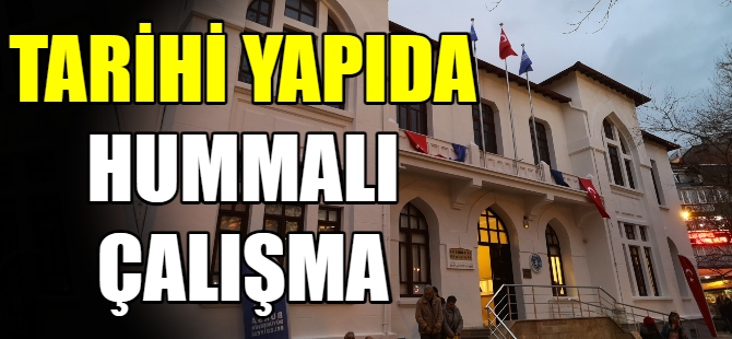 Tarihi yapıda hummalı çalışma