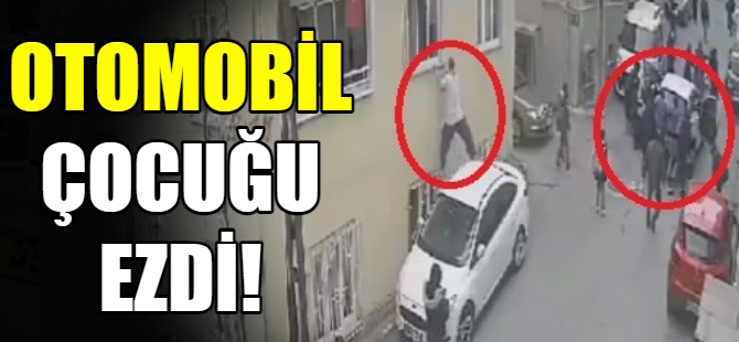 Otomobil 10 yaşındaki çocuğa çarptı