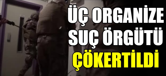 Organize suç örgütleri çökertildi