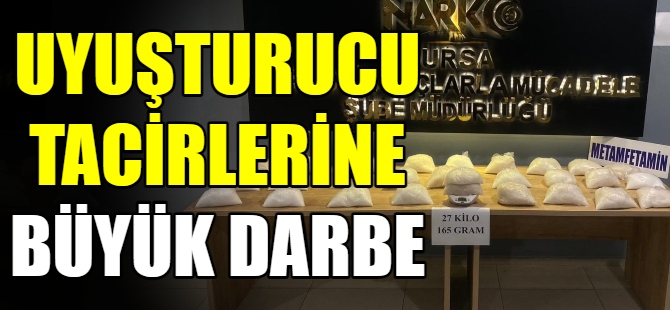 Bursa'da uyuşturucuya büyük darbe