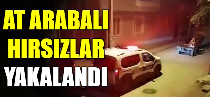 At arabalı hırsızlar yakalandı