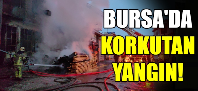 Bursa'da korkutan yangın