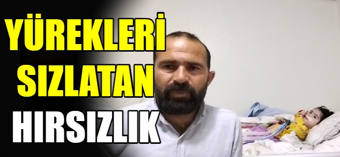 Hasta bebeğin yardım kumbarasını çaldı