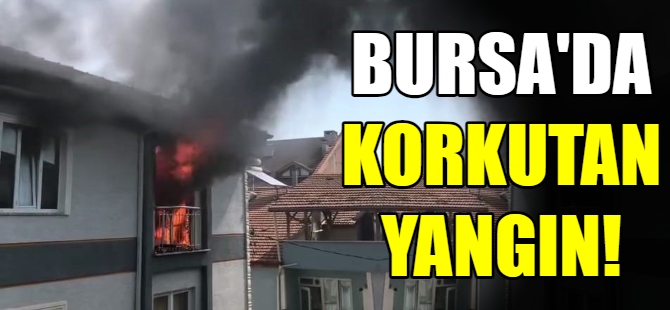 Bursa'da korkutan yangın