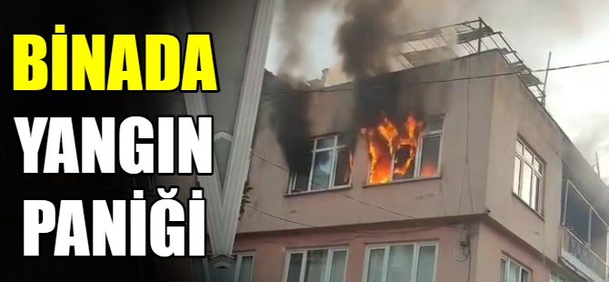 3 Katlı binada yangın çıktı