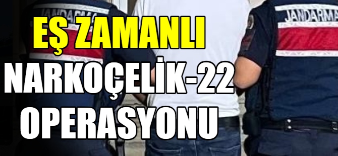 20 ilde “Narkoçelik-22” operasyonu