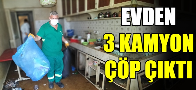 Kötü kokular çöp evi ortaya çıkardı