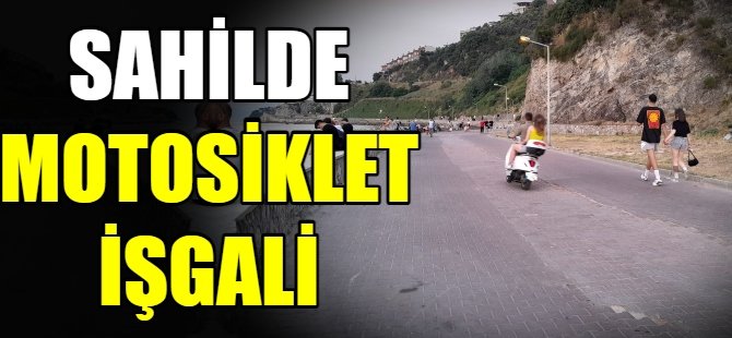 Sahilde motosiklet işgali