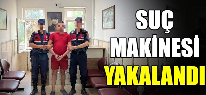 Suç makinesi yakalandı