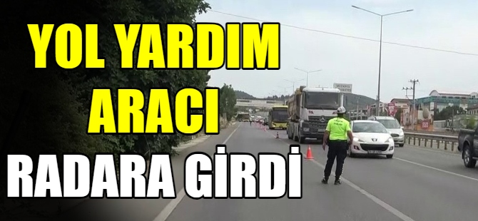 Bursa'da radarla hız denetimi