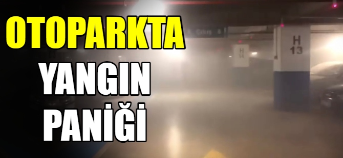 Otoparkta yangın paniği