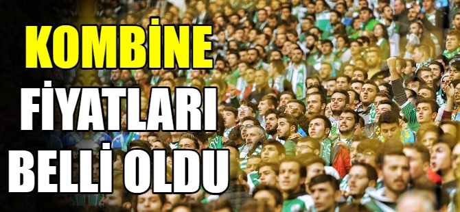 Bursaspor’da kombine fiyatları belli oldu